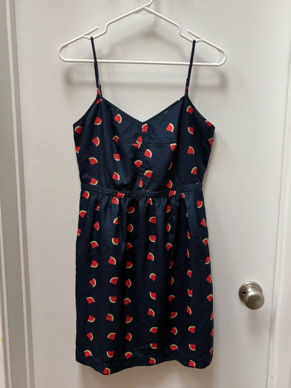 J. Crew Navy Watermelon Print Dress